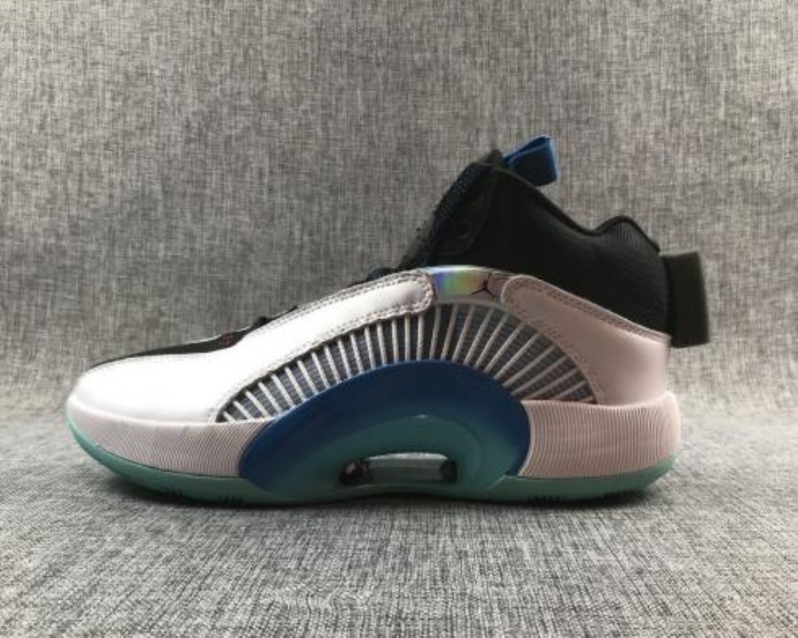 エア ジョーダン 35 ハイ レトロ ホワイト ブラック ダークブルー バスケットボール シューズ 日本