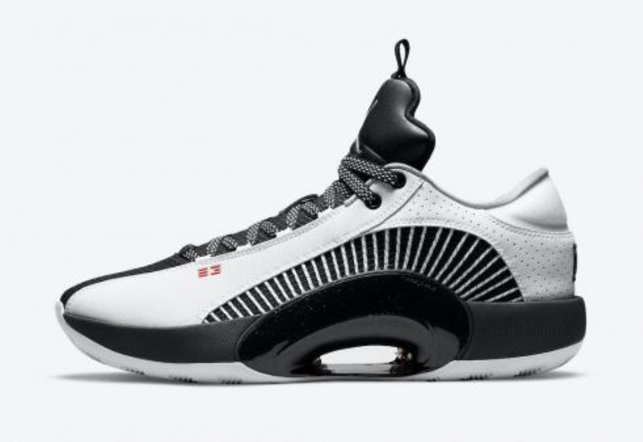 エア ジョーダン 35 ロー ホワイト ブラック バーシティ レッド ジャパン