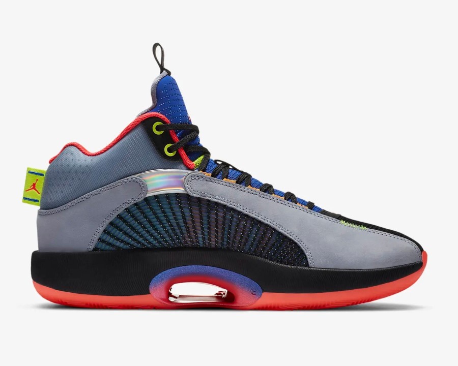 エア ジョーダン 35 SP TP PF 重心グレイシャー グレー レーザー クリムゾン ジャパン