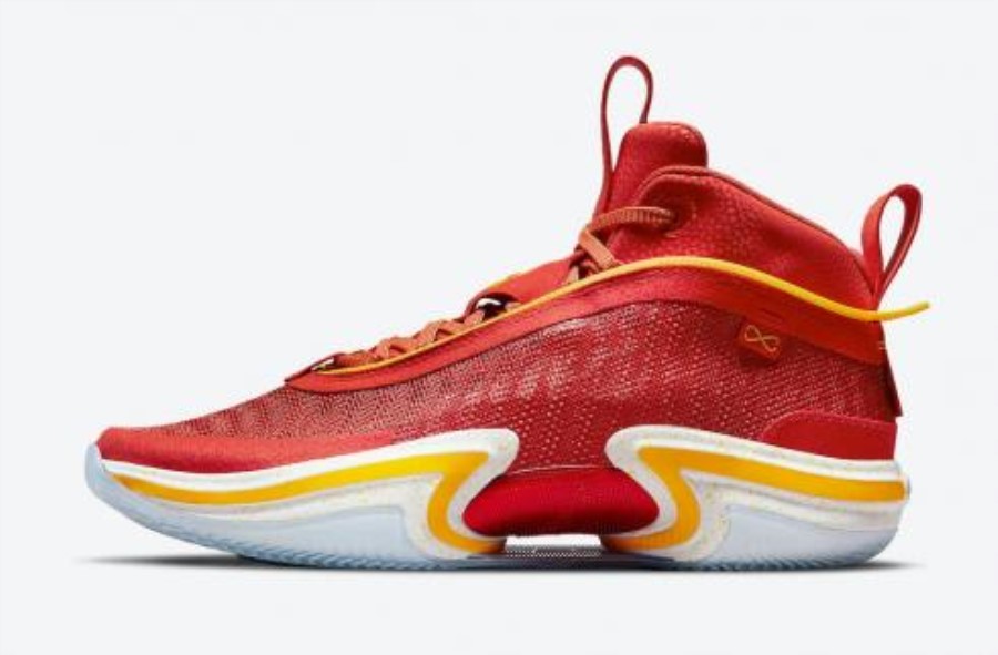 エア ジョーダン 36 Pe Guo Ailun ユニバーシティ レッド イエロー ホワイト ジャパン