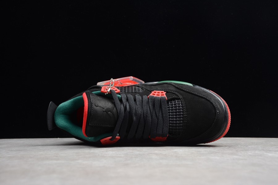 ナイキ エア ジョーダン 4 レトロ ブラック ゴージ グリーン ヴァーシティ レッド ジャパン