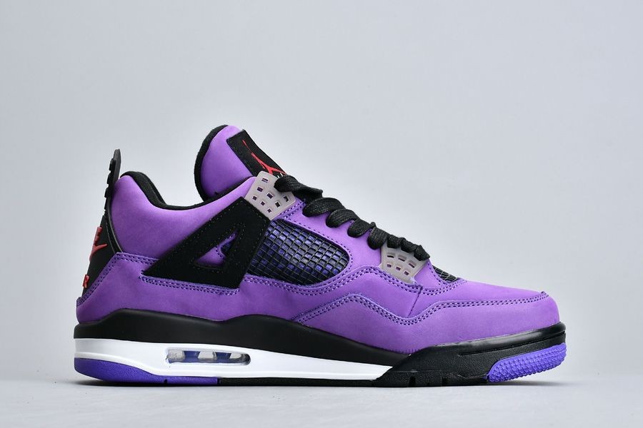 トラビス スコット X エア ジョーダン 4 パープル ブラック ホワイト