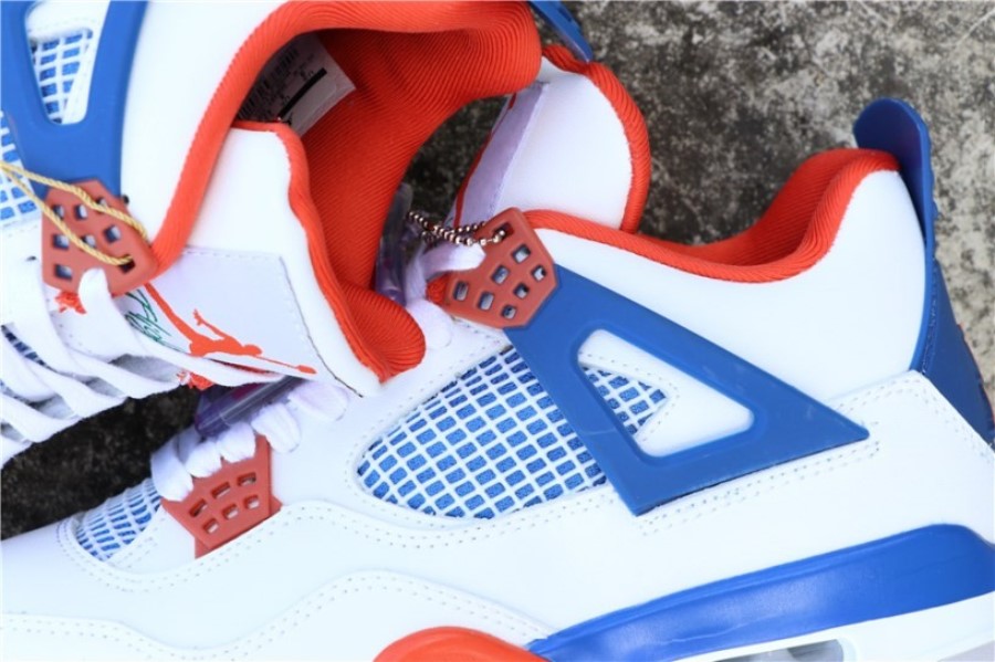 ナイキ エア ジョーダン 4 レトロ OG ホワイト ブルー オレンジ ジャパン