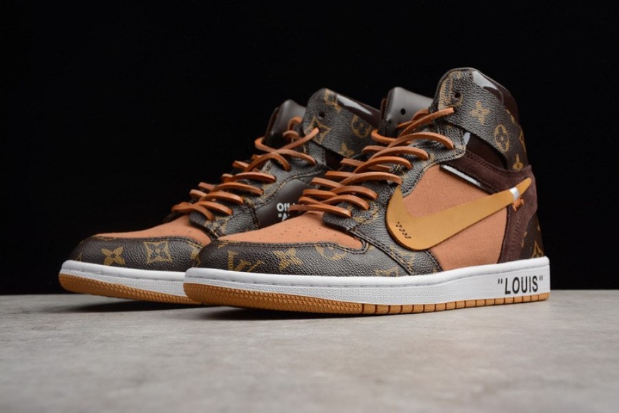 ナイキ エア ジョーダン 1 X オフ ルイ Aj1 Ow ブラウン オレンジ ジャパン