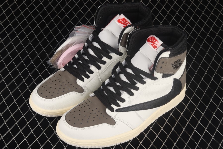 トラビス スコット X フラグメント X エア ジョーダン 1 レトロ ハイ OG モカ ホワイト ブラック ジャパン
