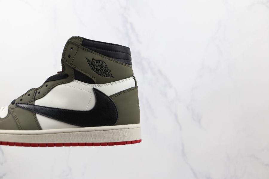 トラビス スコット X フラグメント X エア ジョーダン 1 レトロ ハイ OG SP グリーン ホワイト ブラック ジャパン