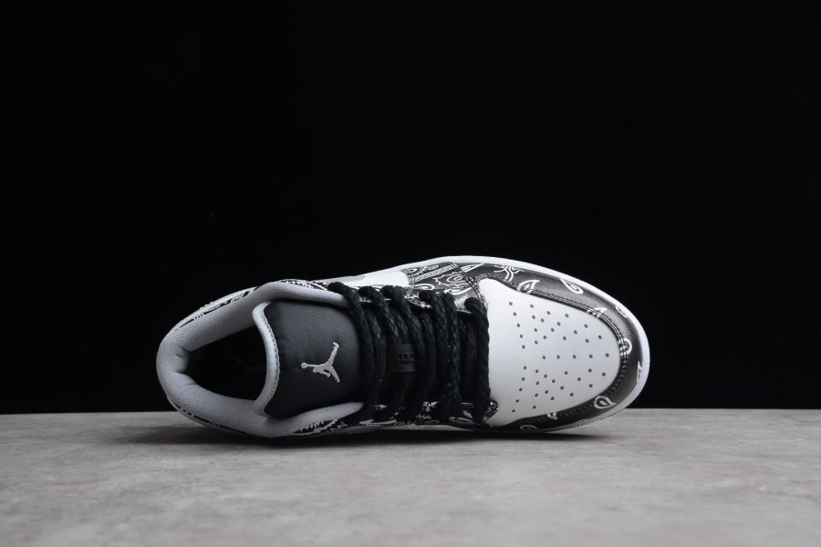 ナイキ エア ジョーダン 1 ロー ブラック ホワイト グレー ペイズリー ジャパン