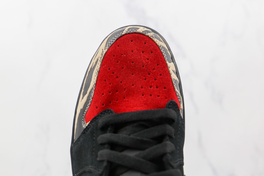 ソレフライ X エア ジョーダン 1 ロー カーニボー ブラック レッド ブラウン ジャパン