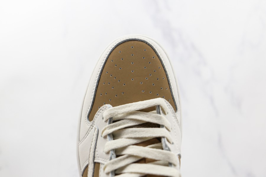 トラビス スコット X エア ジョーダン 1 ロー ブラウン ホワイト シューズ ジャパン