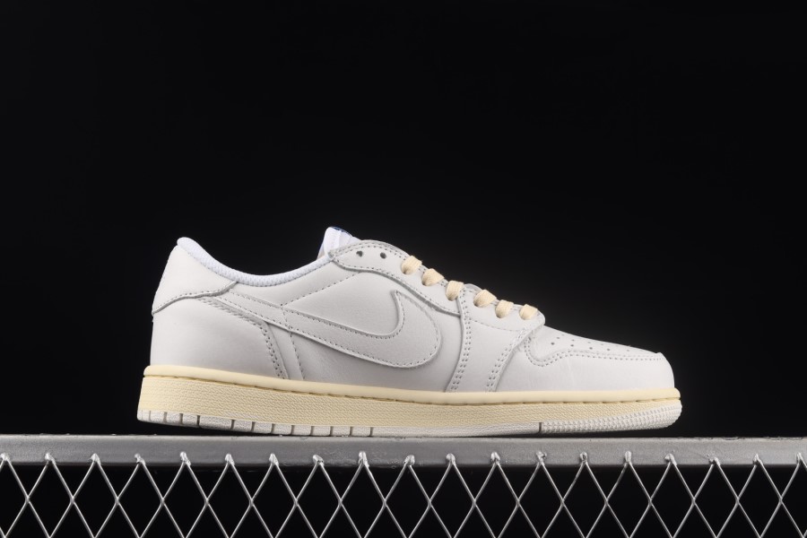 トラビス スコット X エア ジョーダン 1 ロー ホワイト ネイビー ブルー シューズ ジャパン