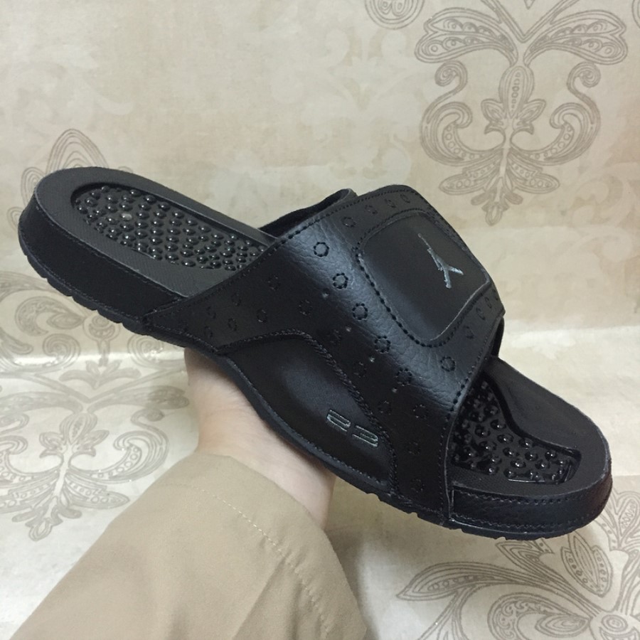 ナイキ エア ジョーダン ハイドロ Xiii 13 レトロ ブラック アンスラサイト メンズ スポーツ スリッパ ジャパン