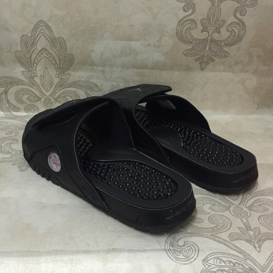 ナイキ エア ジョーダン ハイドロ Xiii 13 レトロ ブラック アンスラサイト メンズ スポーツ スリッパ ジャパン