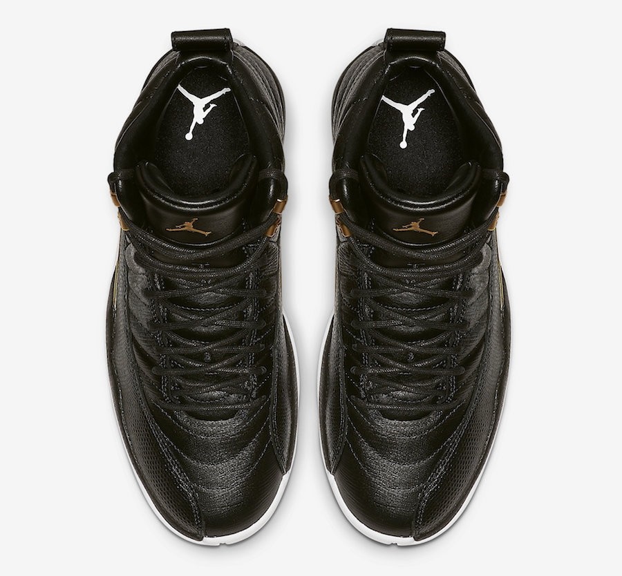 エア ジョーダン 12 ウィメンズ ブラック レプタイル メタリック ゴールド ホワイト ジャパン