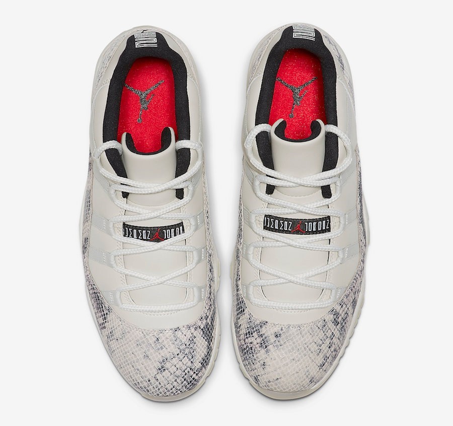 ナイキ エアジョーダン 11 ロー スネークスキン ライトボーン ジャパン