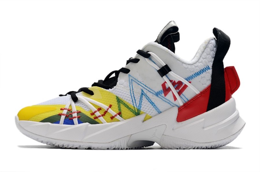 2020年最新のエアジョーダンwhy Not Zer0.3 Se原色ホワイトブラックイエローウェストブルックシューズジャパン