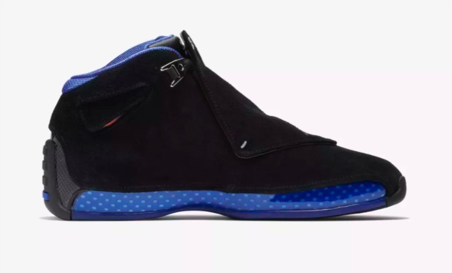 エア ジョーダン 18 ブラック スポーツ ロイヤル 2018 メタリック シルバー ジャパン