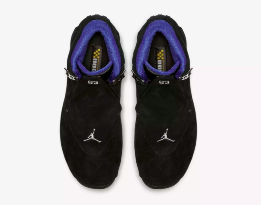 エア ジョーダン 18 ブラック スポーツ ロイヤル 2018 メタリック シルバー ジャパン