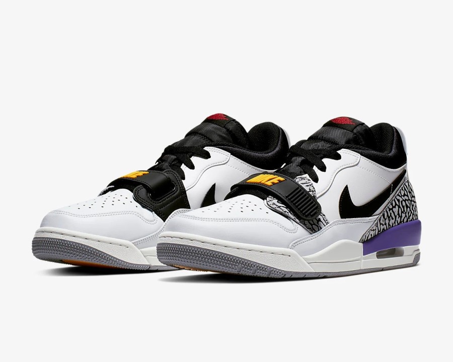 エア ジョーダン レガシー 312 ロー レイカーズ ホワイト ブラック ジャパン