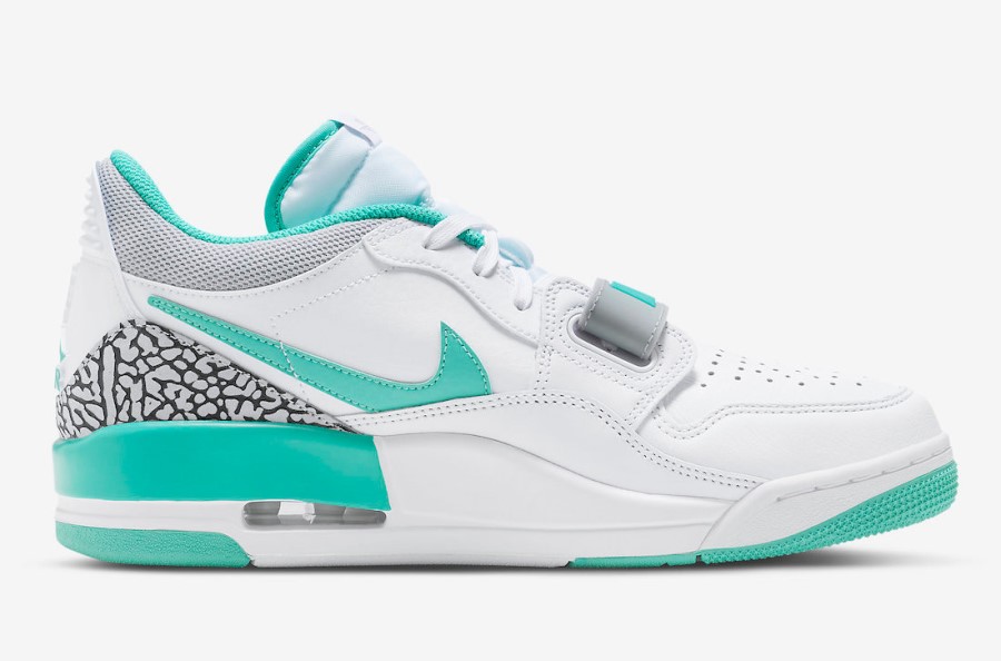 エア ジョーダン レガシー 312 ロー ホワイト ターコイズ グレー ジャパン