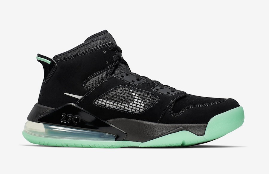 エア ジョーダン マーズ 270 グリーン グロー ブラック リフレクト シルバー ジャパン