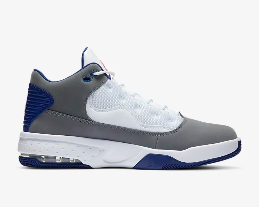 エア ジョーダン マックス オーラ 2 スモーク グレー ホワイト ディープ ロイヤル ブルー トラック レッド ジャパン