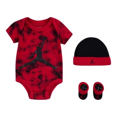 ナイキ ボーイズ エア ジョーダン ソックス 3点セット レッド ジャパン