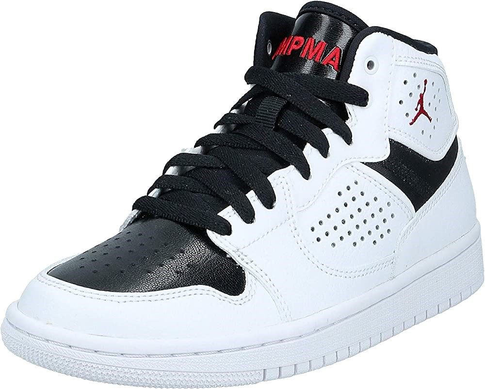 ナイキ エア ジョーダン アクセス GS バスケットボール トレーナー Av7941 スニーカー シューズ ホワイト ジム レッド ブラック ジャパン